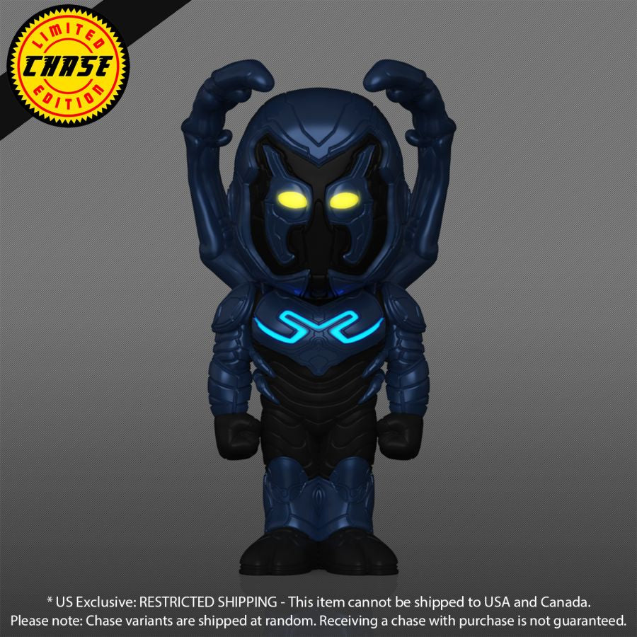 Blue Beetle (2023) - Blue Beetle Unmasked Vinyl US Exclusive Soda ...