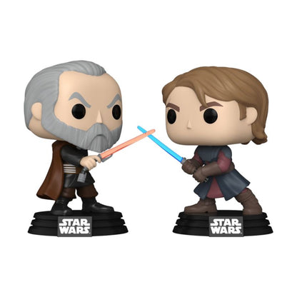 Star Wars: The Clone Wars - Anakin Skywalker Vs Count Dooku US Exclusive Pop! Vinyl 2-Pack