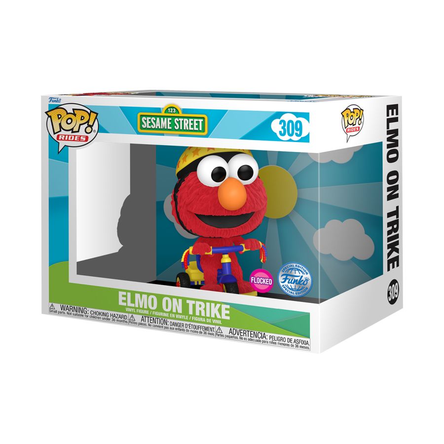 Sesame Street - Elmo on Trike US Exclusive Flocked Pop! Ride