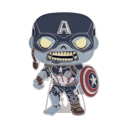 What If - Zombie Captain America 4" Pop! Enamel Pin