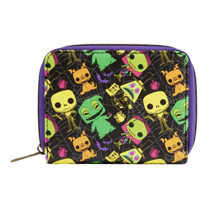 The Nightmare Before Christmas - Blacklight Zip Around Wallet