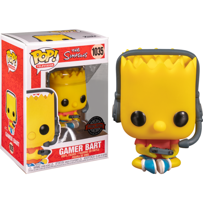 The Simpsons - Gamer Bart US Exclusive Pop! Vinyl #1035