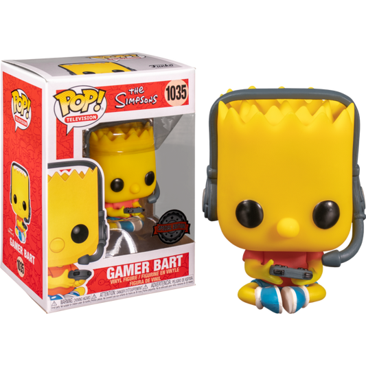 The Simpsons - Gamer Bart US Exclusive Pop! Vinyl #1035