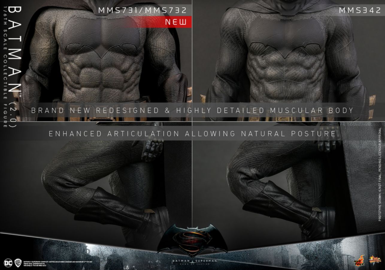 Batman v Superman: Dawn of Justice - Batman (2.0) 1:6 Scale Collectable Action Figure