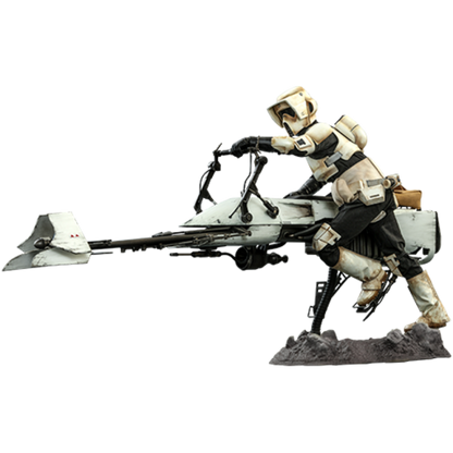 Star Wars: The Mandalorian - Scout Trooper & Speeder Bike 1:6 Scale Action Figure Set