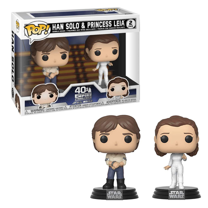 Star Wars - Han & Leia Pop! Vinyl 2pk