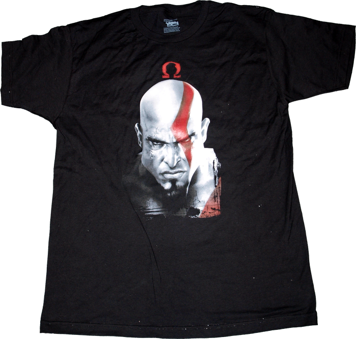 God of War - Kratos & Omega Symbol T-Shirt S - Ozzie Collectables