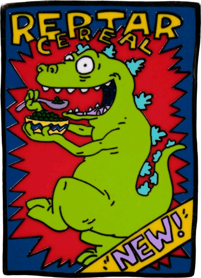 Rugrats - Reptar Cereal Glow Enamel Pin