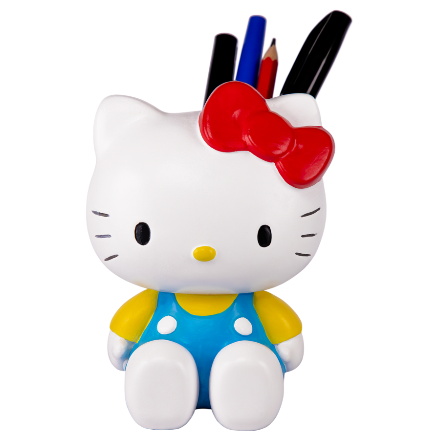 Hello Kitty - Sitting in Blue Overalls Pen Holder