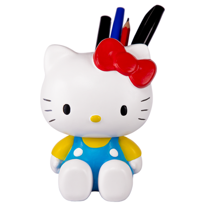 Hello Kitty - Sitting in Blue Overalls Pen Holder