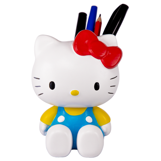 Hello Kitty - Sitting in Blue Overalls Pen Holder