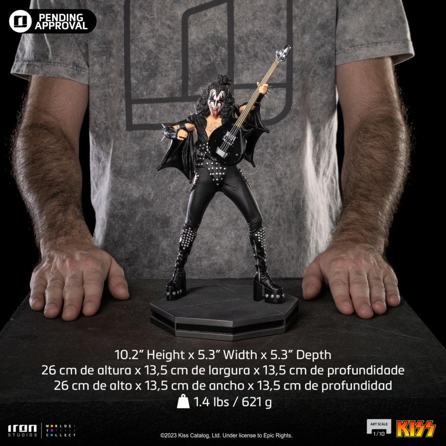 KISS - Gene Simmons 1:10 Scale Statue