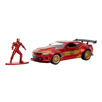 Marvel Comics - 2016 Chevy Camaro SS Widebody with Ironman 1:32 Scale Diecast Figure