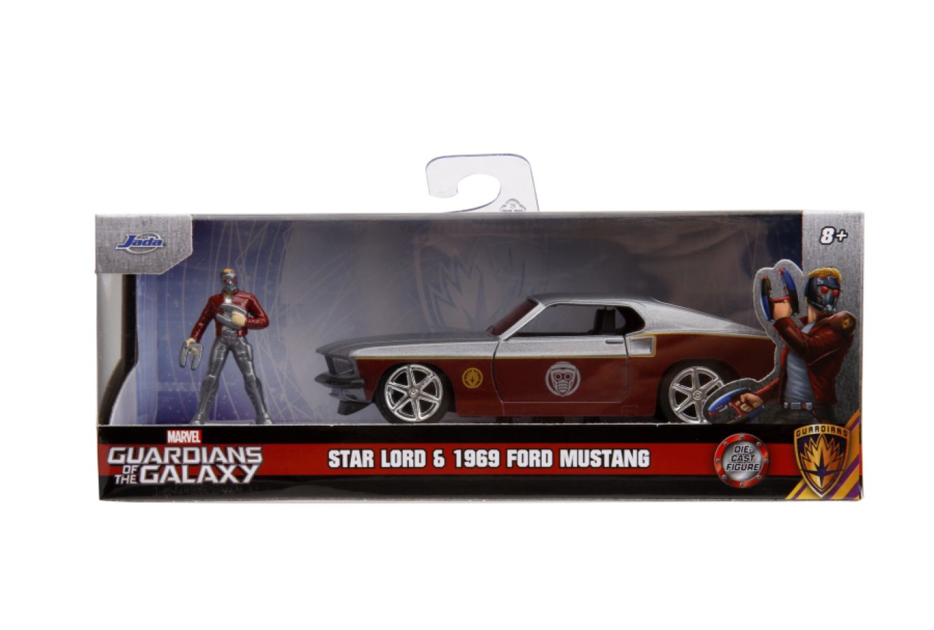 Marvel Comics - 1969 Ford Mustang Fastback 1:32 Scale Vehicle with Star Lord Figure