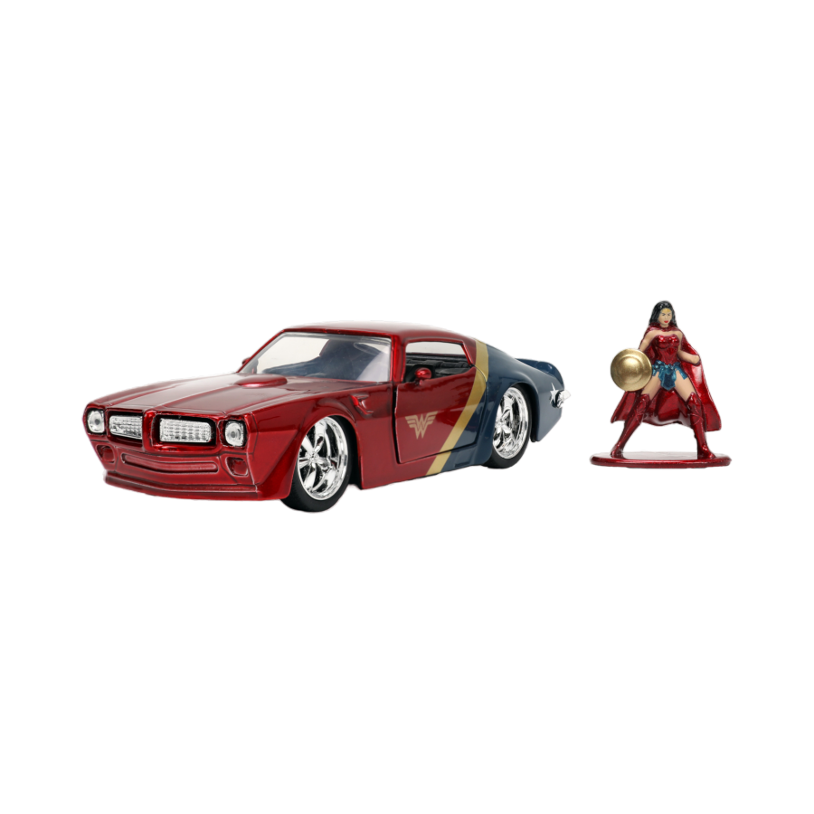 DC Comics - 1972 Pontiac Firebird with Wonder Woman 1:32 Scale