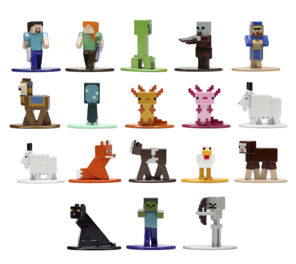 Minecraft - Caves & Cliffs Nano MetalFig 18-Pack Set 2