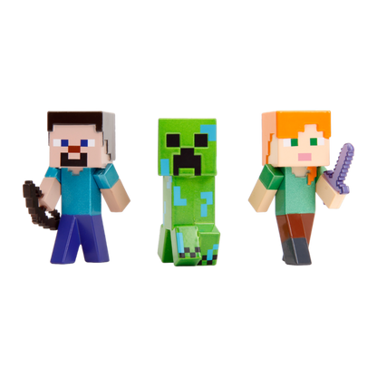 Minecraft - Legends 2.5" Metalfig 3-Pack