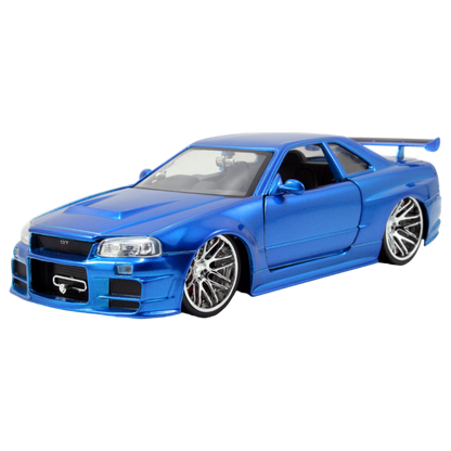 Fast and Furious - '02 Nissan Skyline GT-R R34 1:24 Scale Hollywood Ride