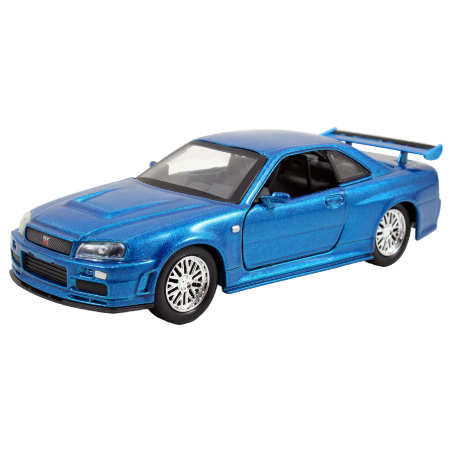 Fast and Furious - 2002 Nissan Skyline GTR R34 Blue 1:32 Scale Hollywood Ride