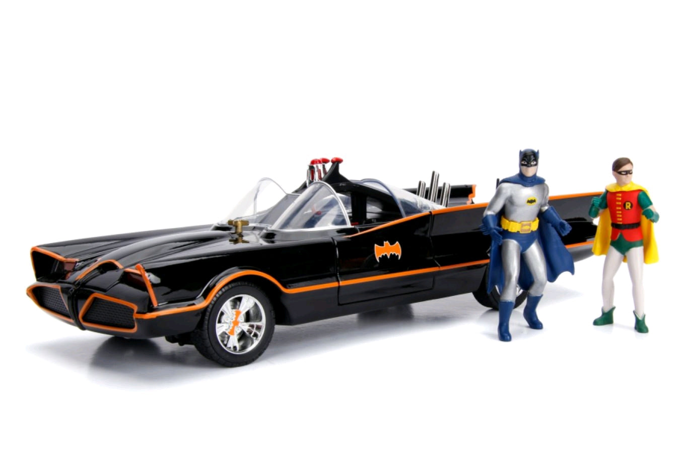 Batman (1966) - Batmobile 1:18 w/Batman - Ozzie Collectables