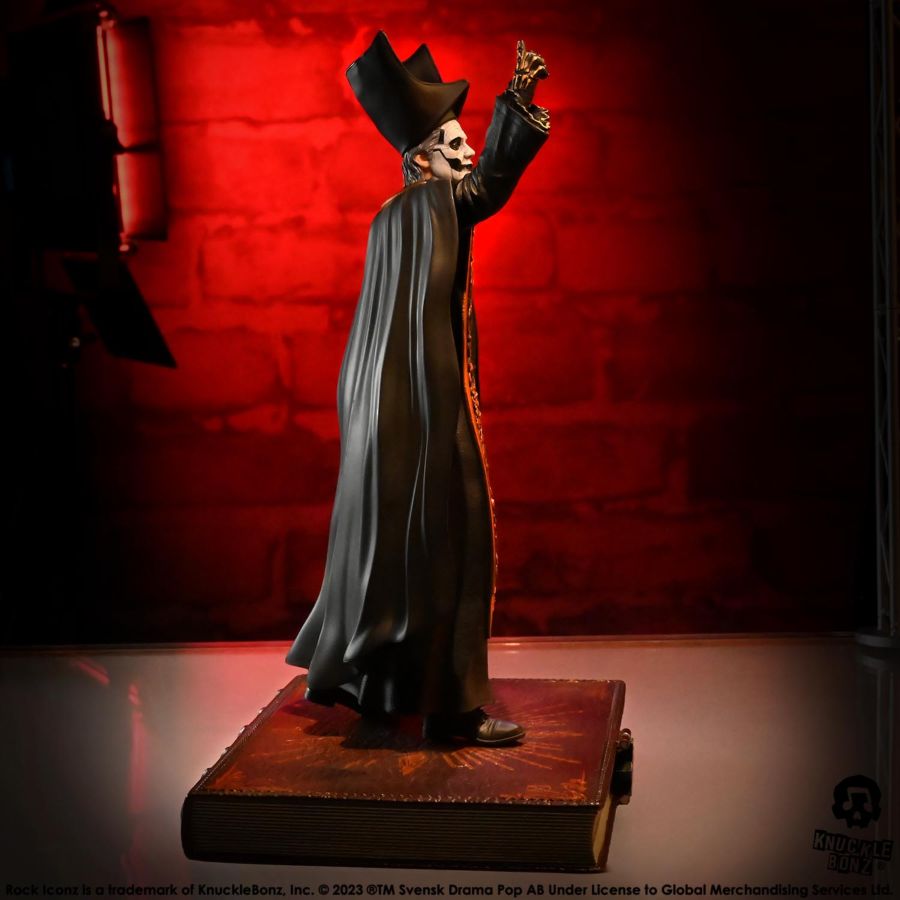 Ghost - Papa Emeritus in Black Robes Rock Iconz Statue