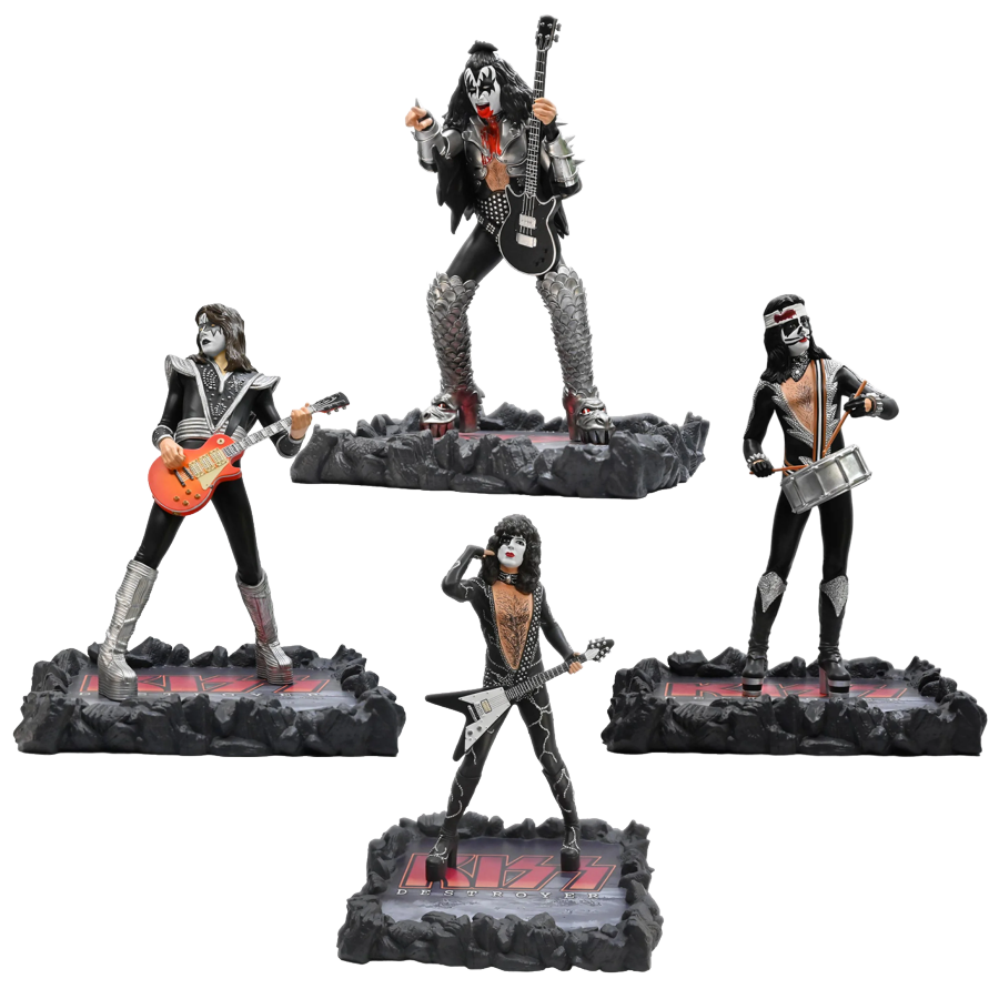 Kiss Destroyer - Rock Iconz Statues [Set of 4]