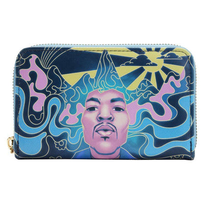 Jimi Hendrix - Psychadelic Landscape Glow Zip Purse