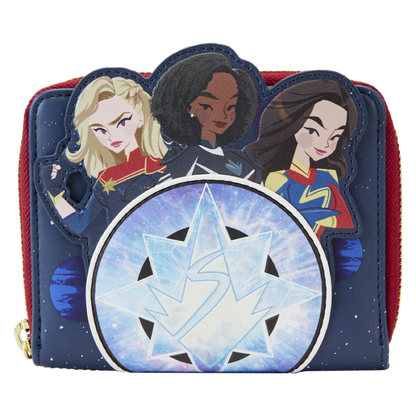 The Marvels (2023) - Group Symbol Glow Zip Around Wallet