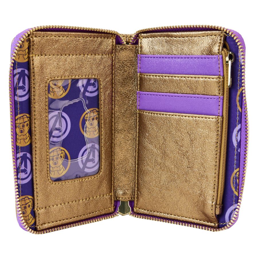 Marvel Comics - Thanos Gauntlet Metallic Zip Around Wallet