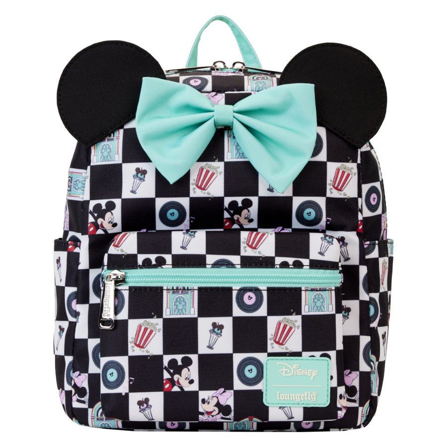 Disney - Mickey & Minnie Date Diner AOP Nylon Backpack