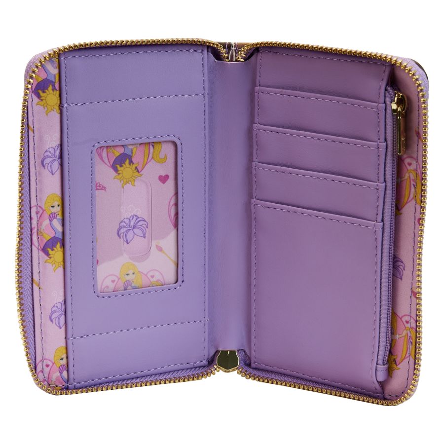 Tangled - Princess Scenes Zip Around Purse