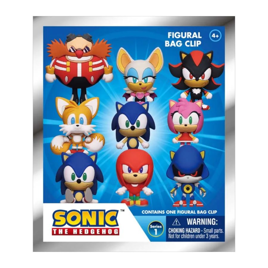 Sonic - 3D Foam Bag Clips Blind Bag (Display of 24)