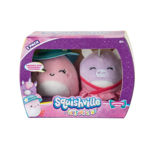 SQUISHMALLOWS SQUISHVILLE - Mini Plush (Squishville Mini Squishmallow 2 Pack)(Asst)