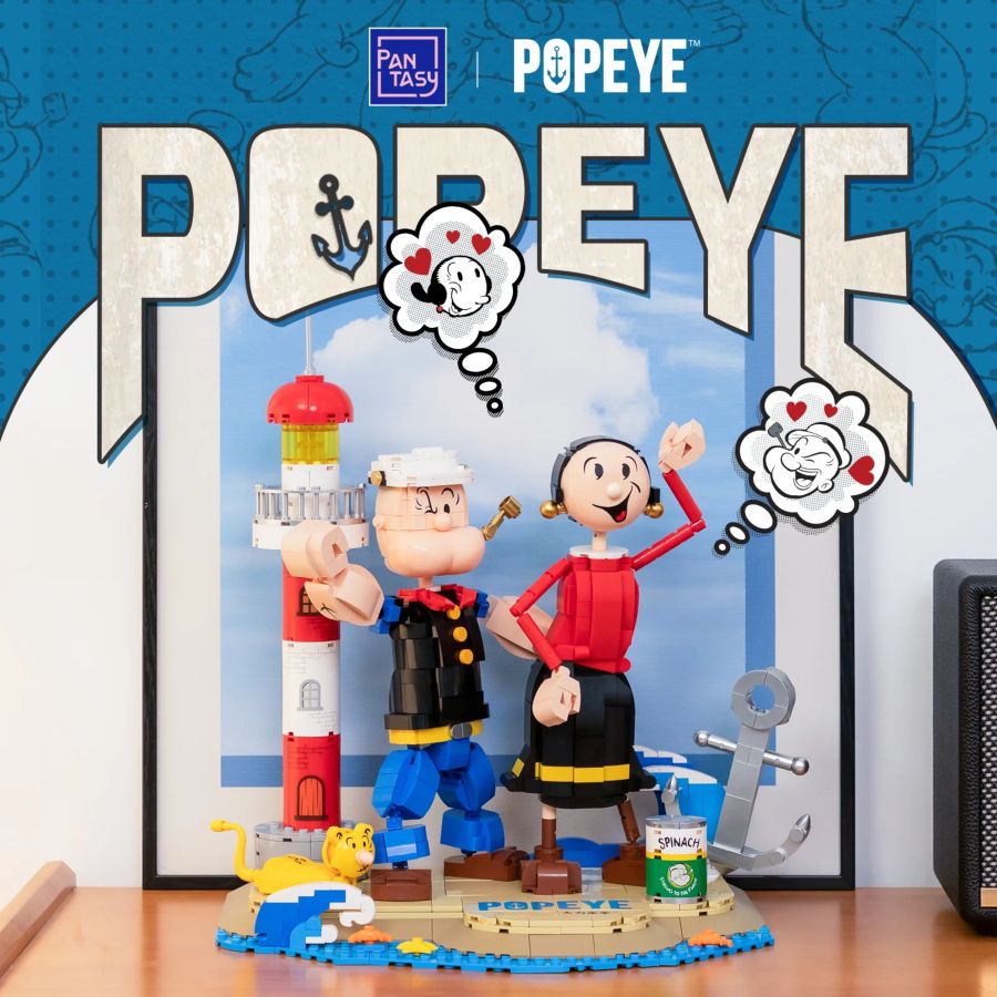 Popeye - Popeye w/Olive Buildable Figure Set (1209pcs)