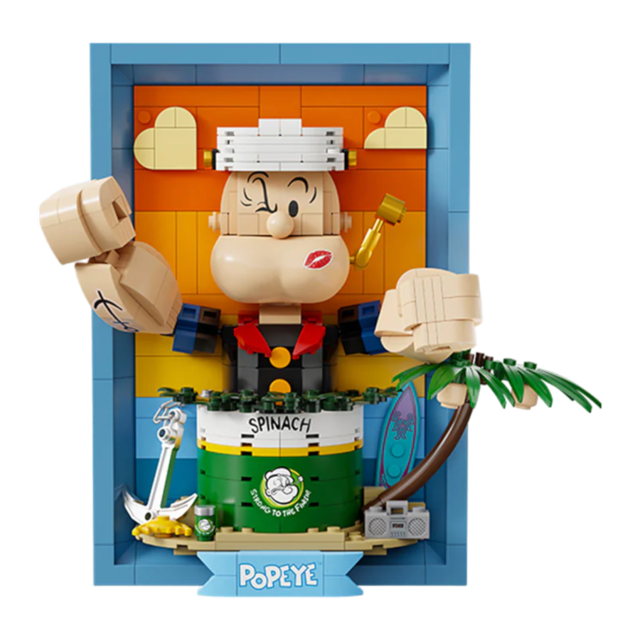 Popeye - Popeye 3:D Portrait Buildable Set (416pcs)