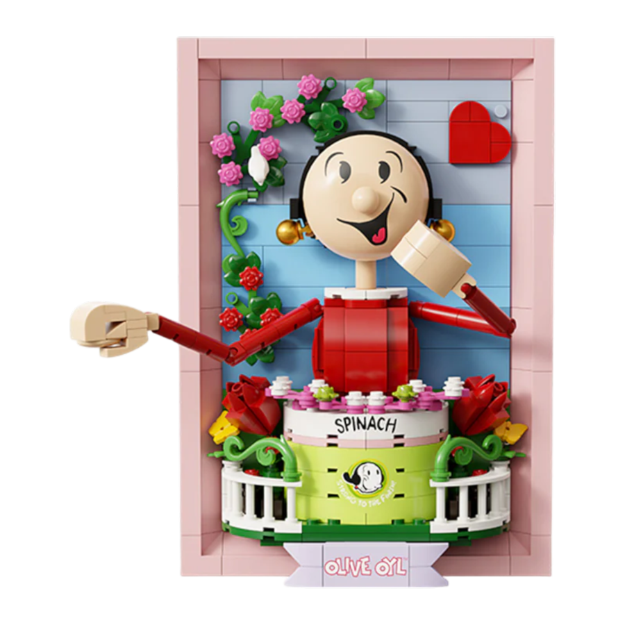 Popeye - Olive 3:D Portrait Buildable Set (348pcs)