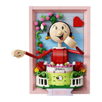 Popeye - Olive 3:D Portrait Buildable Set (348pcs)