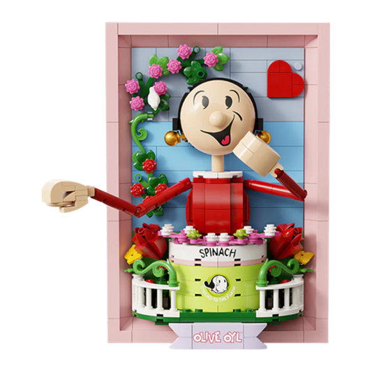 Popeye - Olive 3:D Portrait Buildable Set (348pcs)