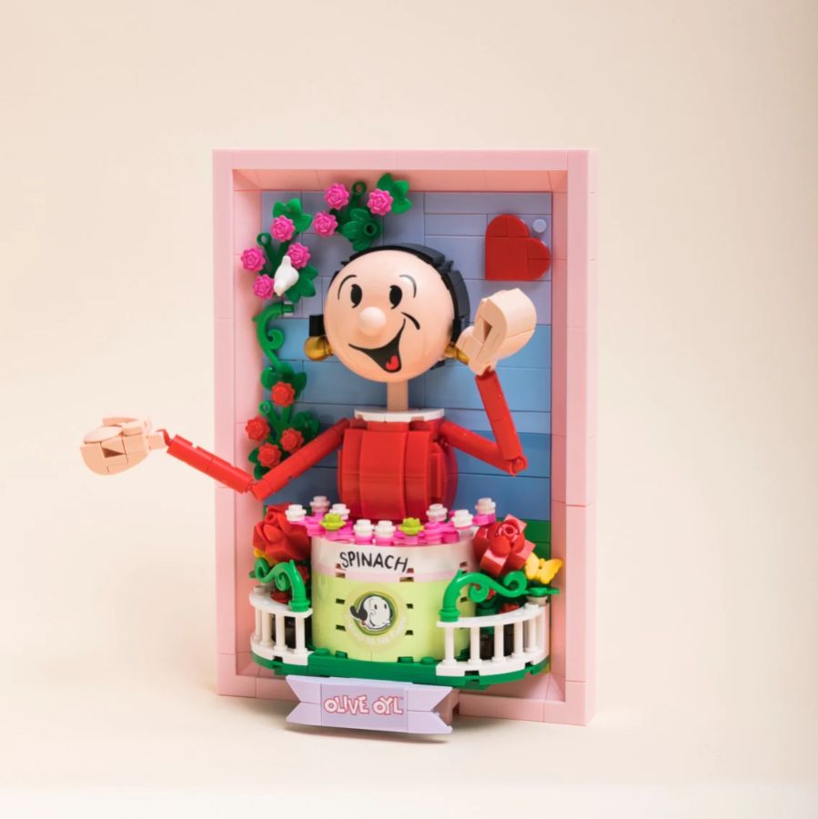 Popeye - Olive 3:D Portrait Buildable Set (348pcs)