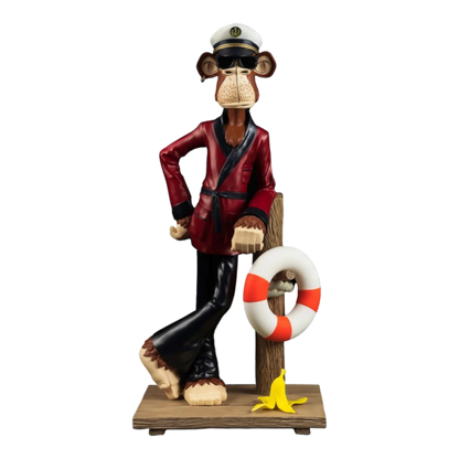 Bored Ape Yacht Club - Bored Captain Ape 1:8 Scale Statue