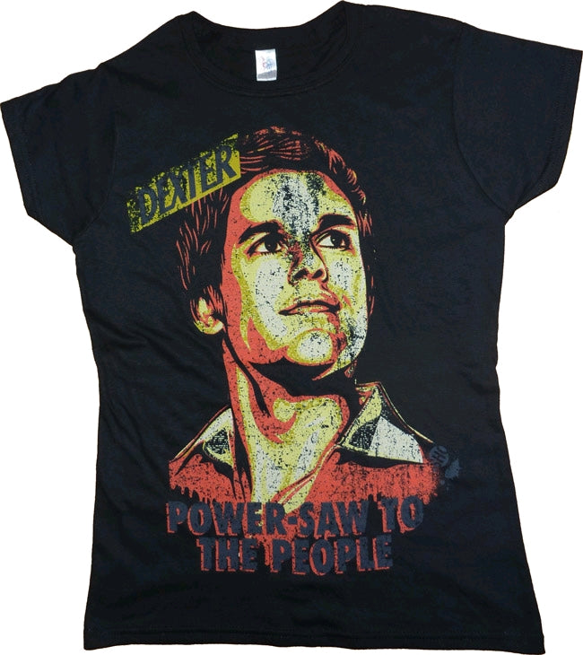 Dexter - Power-Saw Black Female T-Shirt XXL - Ozzie Collectables