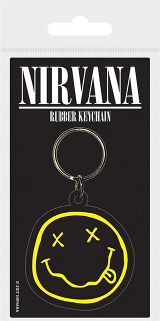 Nirvana - Smiley - Rubber Keyring