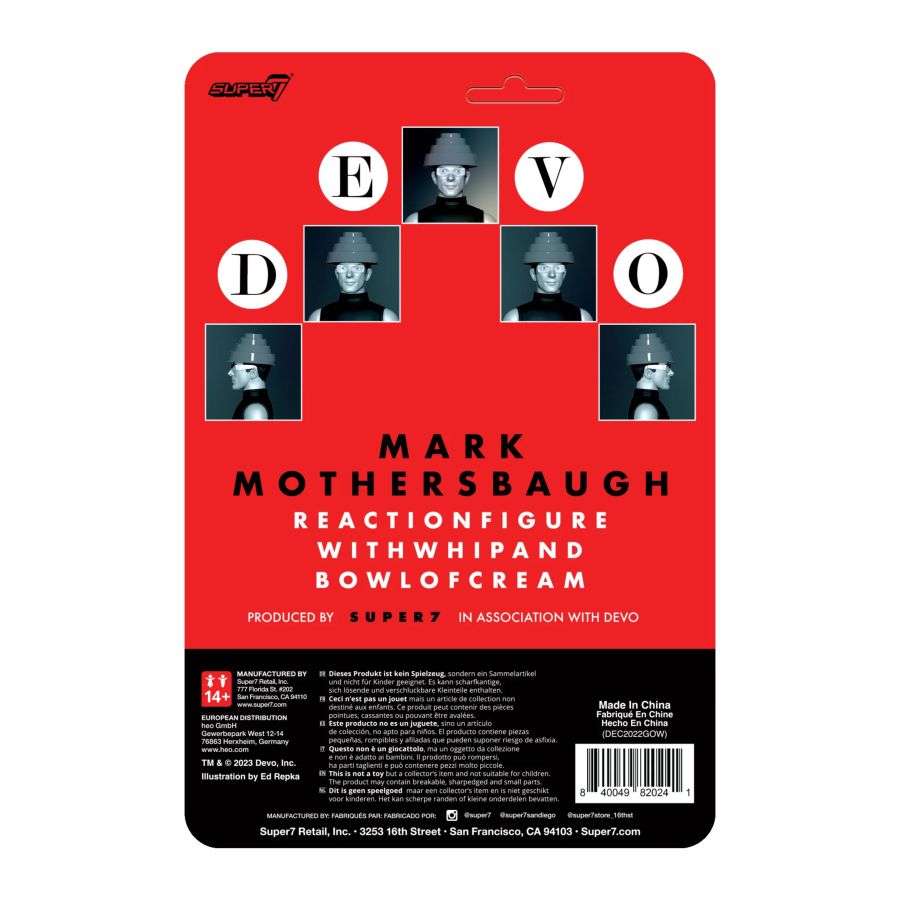 Devo - Whip It Mark Mothersbaugh Reaction 3.75" Figure