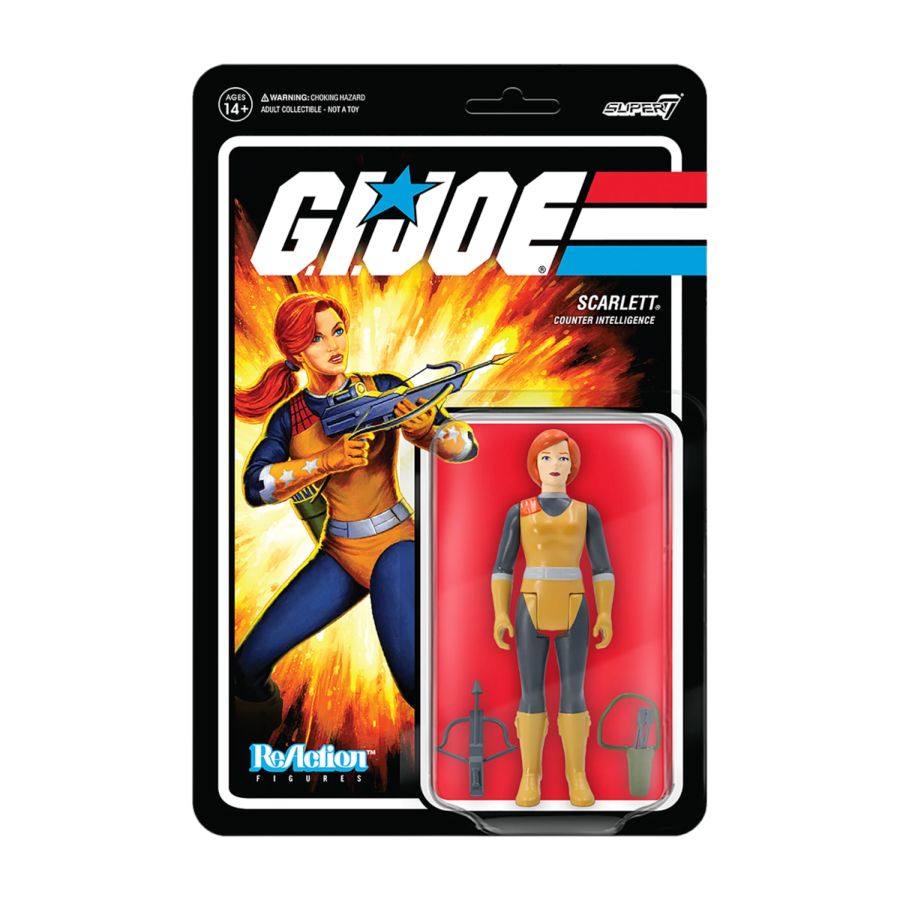 G.I. Joe - Scarlett ReAction 3.75" Action Figure