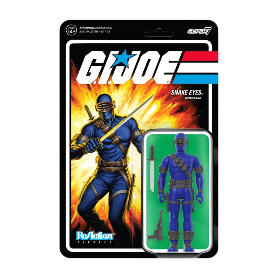 G.I. Joe - Snake Eyes (Cartoon V2) ReAction 3.75" Action Figure