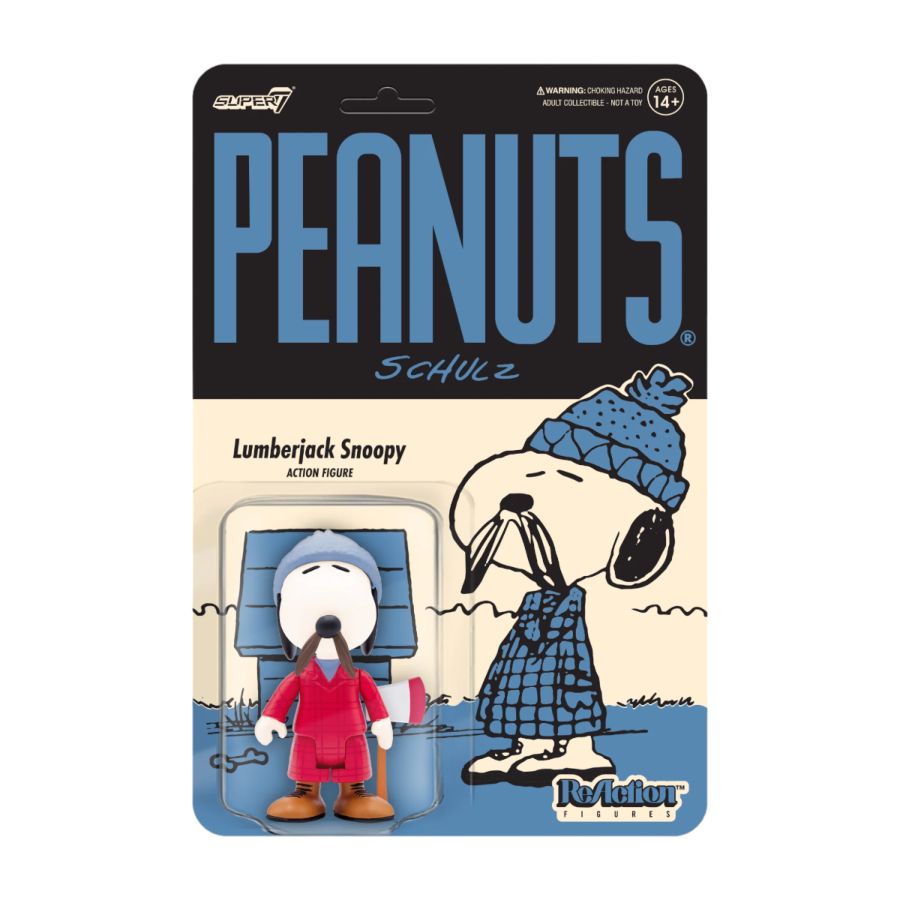 Peanuts - Lumberjack Snoopy ReAction 3.75" Action Figure