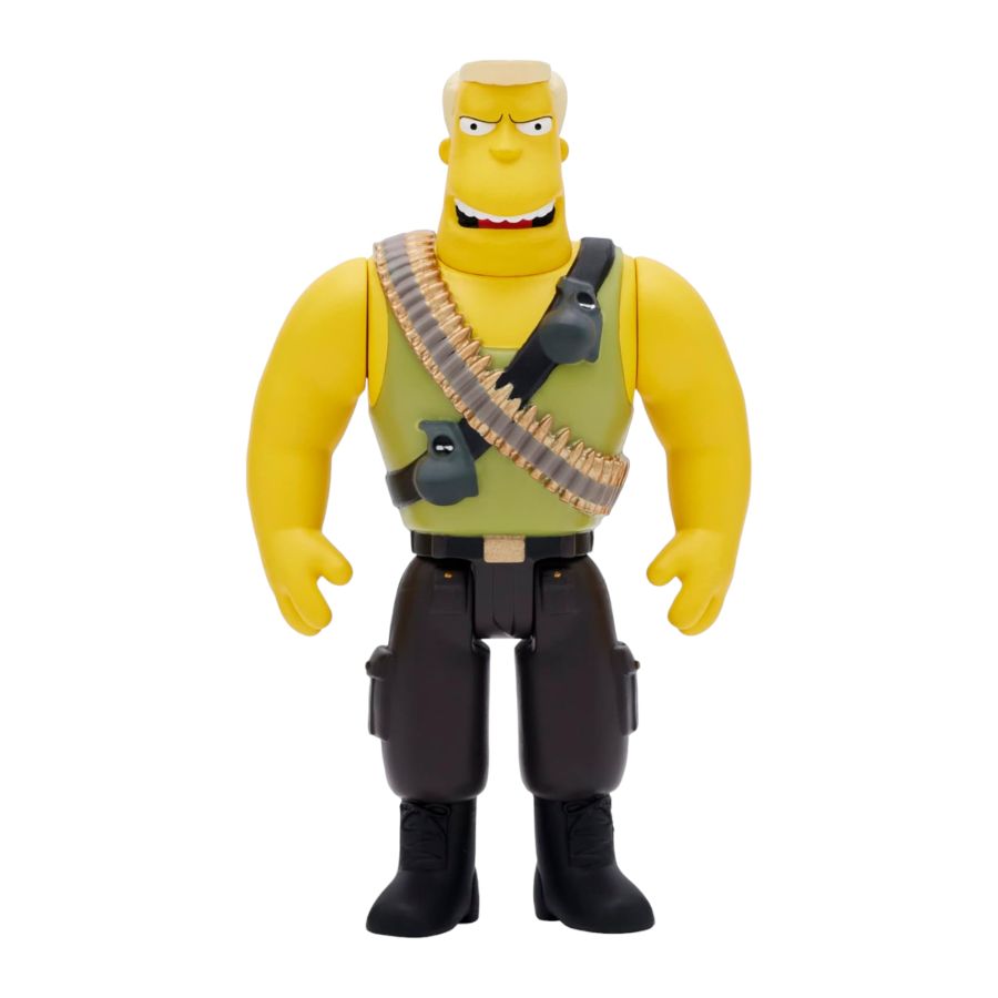 The Simpsons: McBain - McBain (Commando) Reaction 3.75" Figure