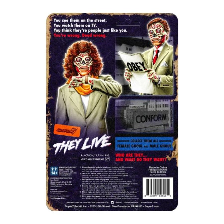 They Live - Female Ghoul (GW) Reaction 3.75 Figure