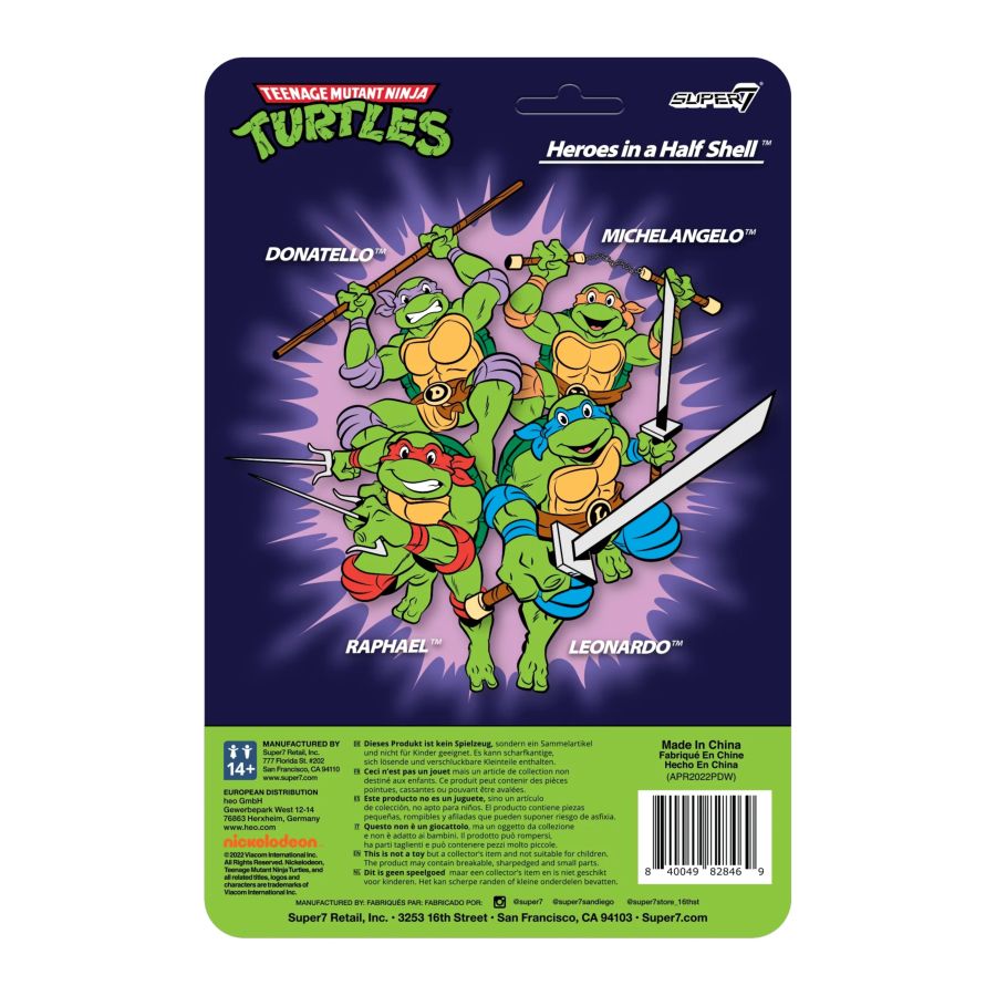 Teenage Mutant Ninja Turtles (TV'87) - Michelangelo Toon Reaction 3.75" Figure