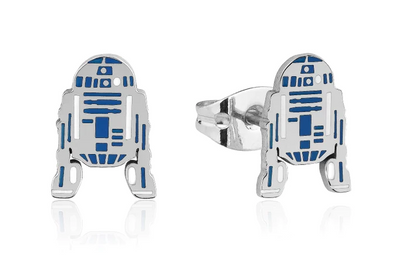 ECC R2-D2 Enamel Stud Earrings